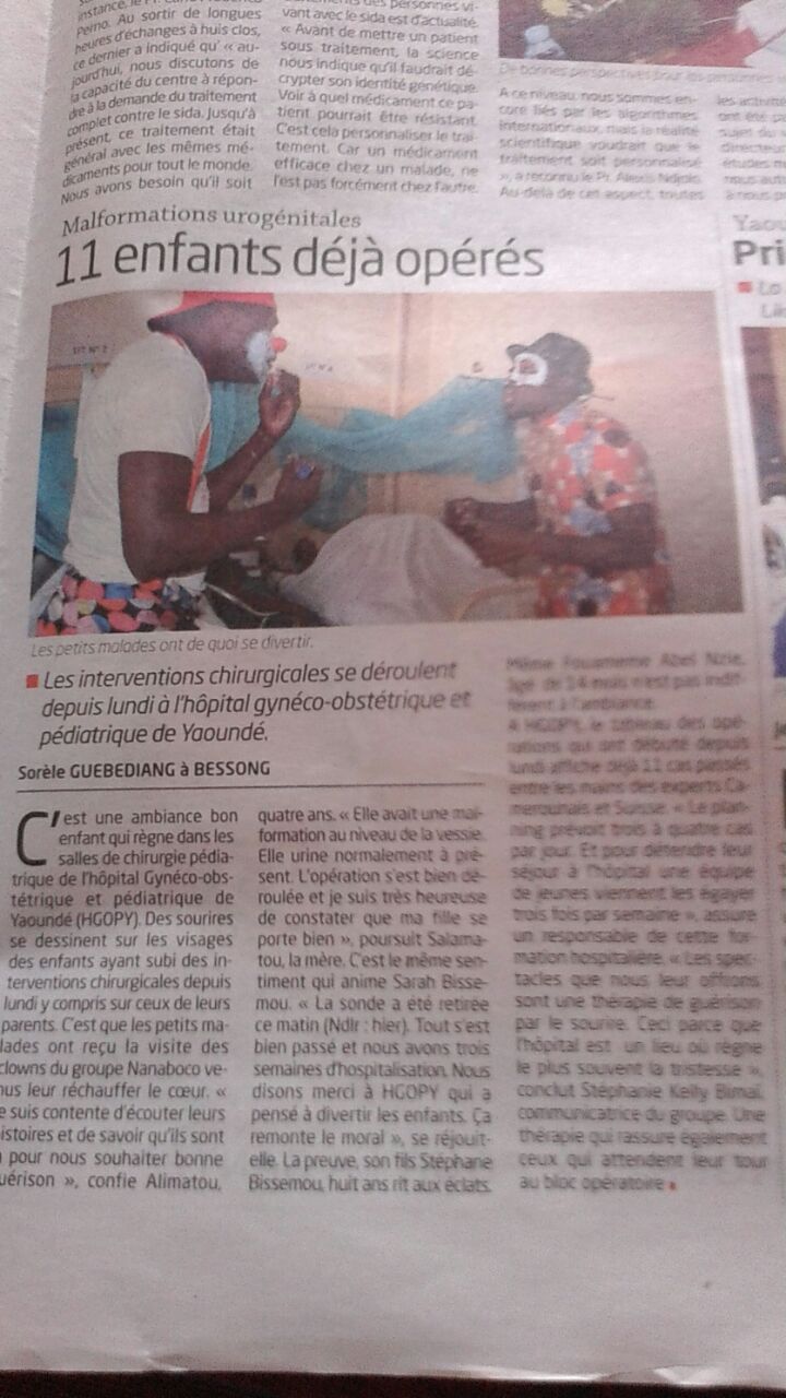 Article paru le 25 novembre dans Cameroon Tribune